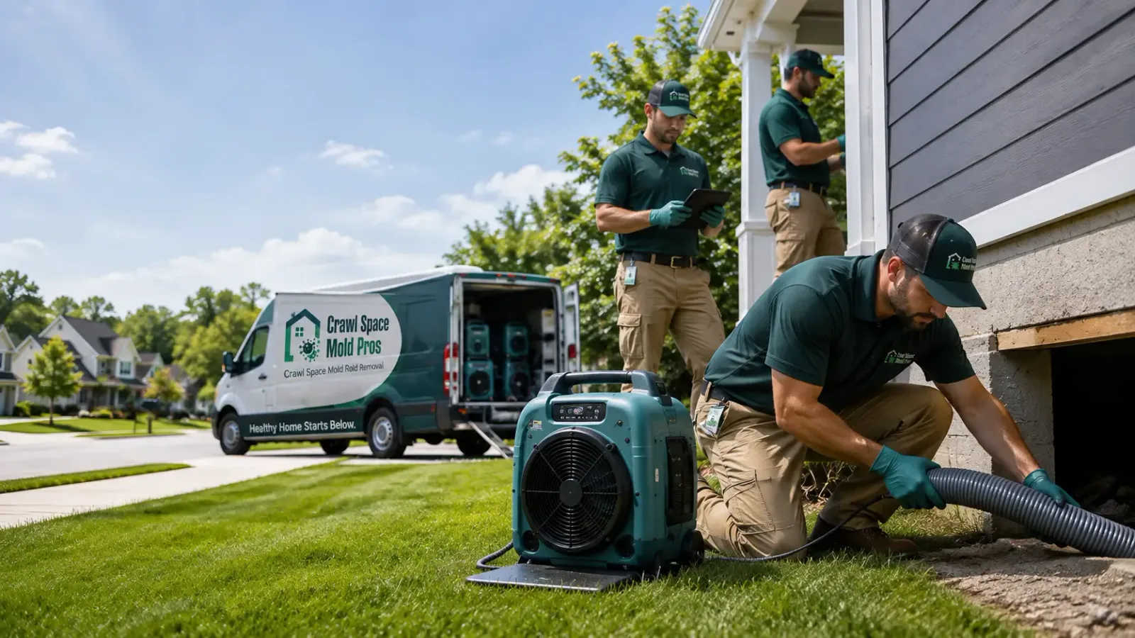Crawl Space Mold Removal in Lawrence, NE